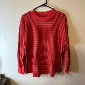 Sonoma Red Boxy Sweatshirt Relaxed Fit